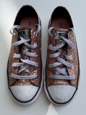 Converse Junior CHUCK TAYLOR ALL STAR OXFORD, ROSE GOLD/PINK/WHITE Size 2